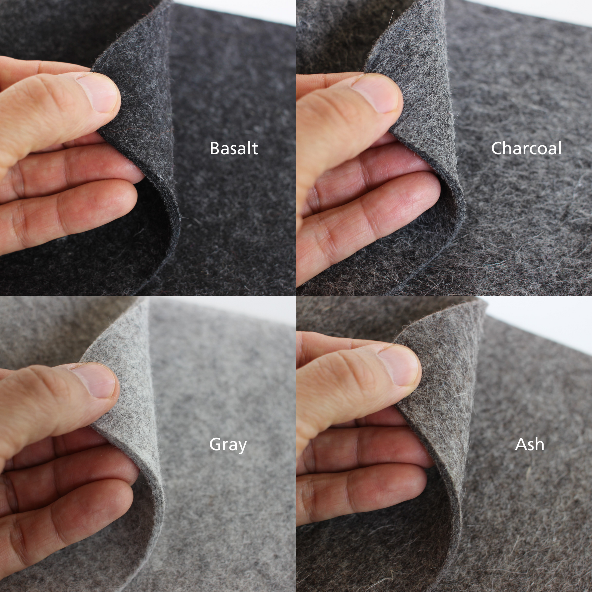 gray felt desk mat