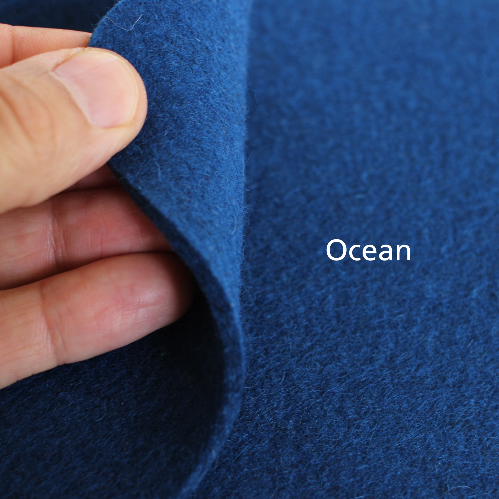 navy felt desk mat