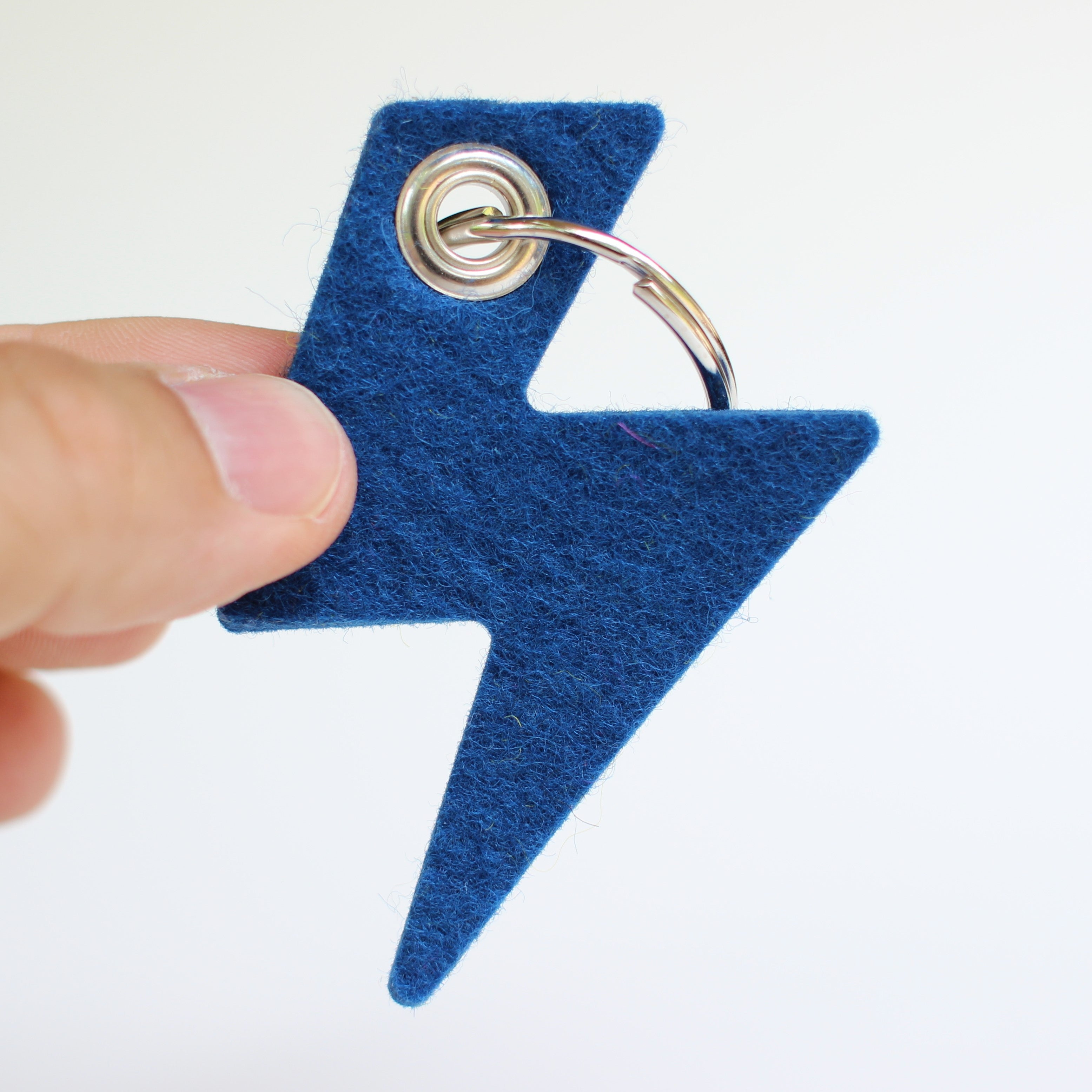 Lightning Bolt Felt Key Fob