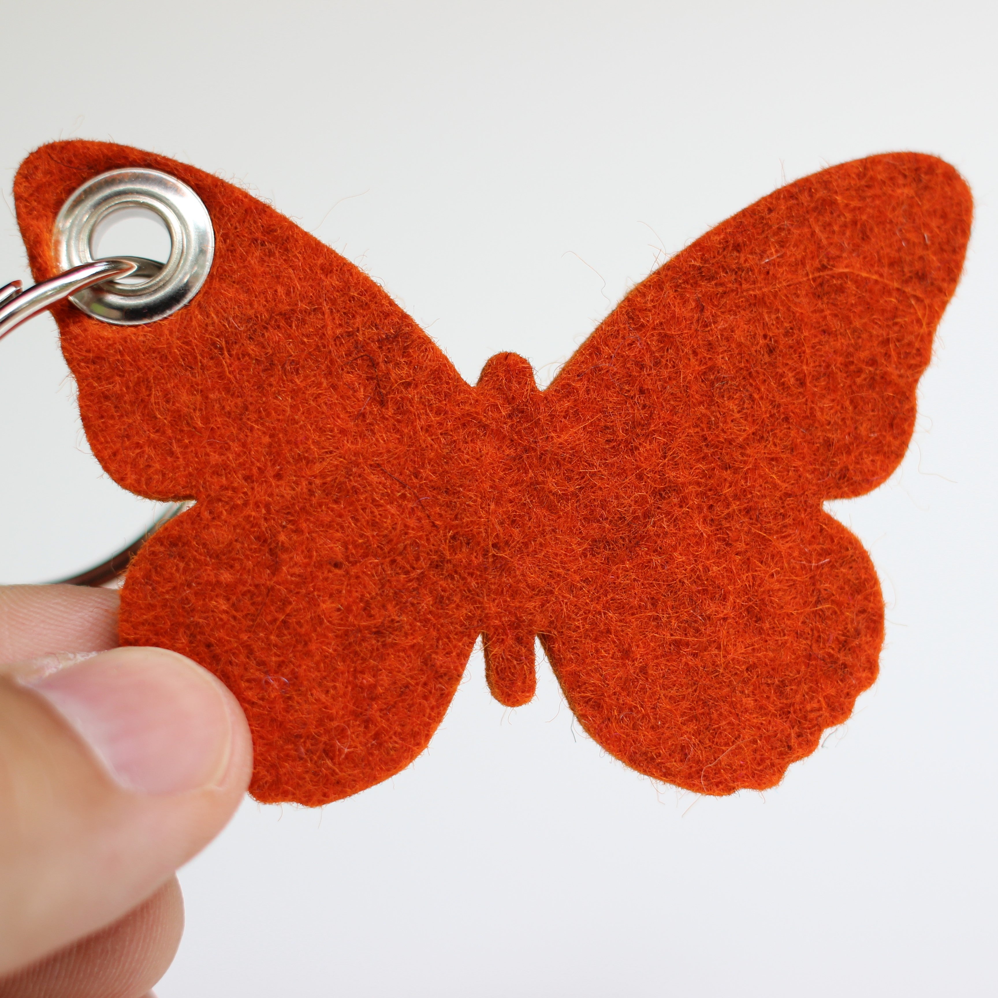 Butterfly Felt Key Fob