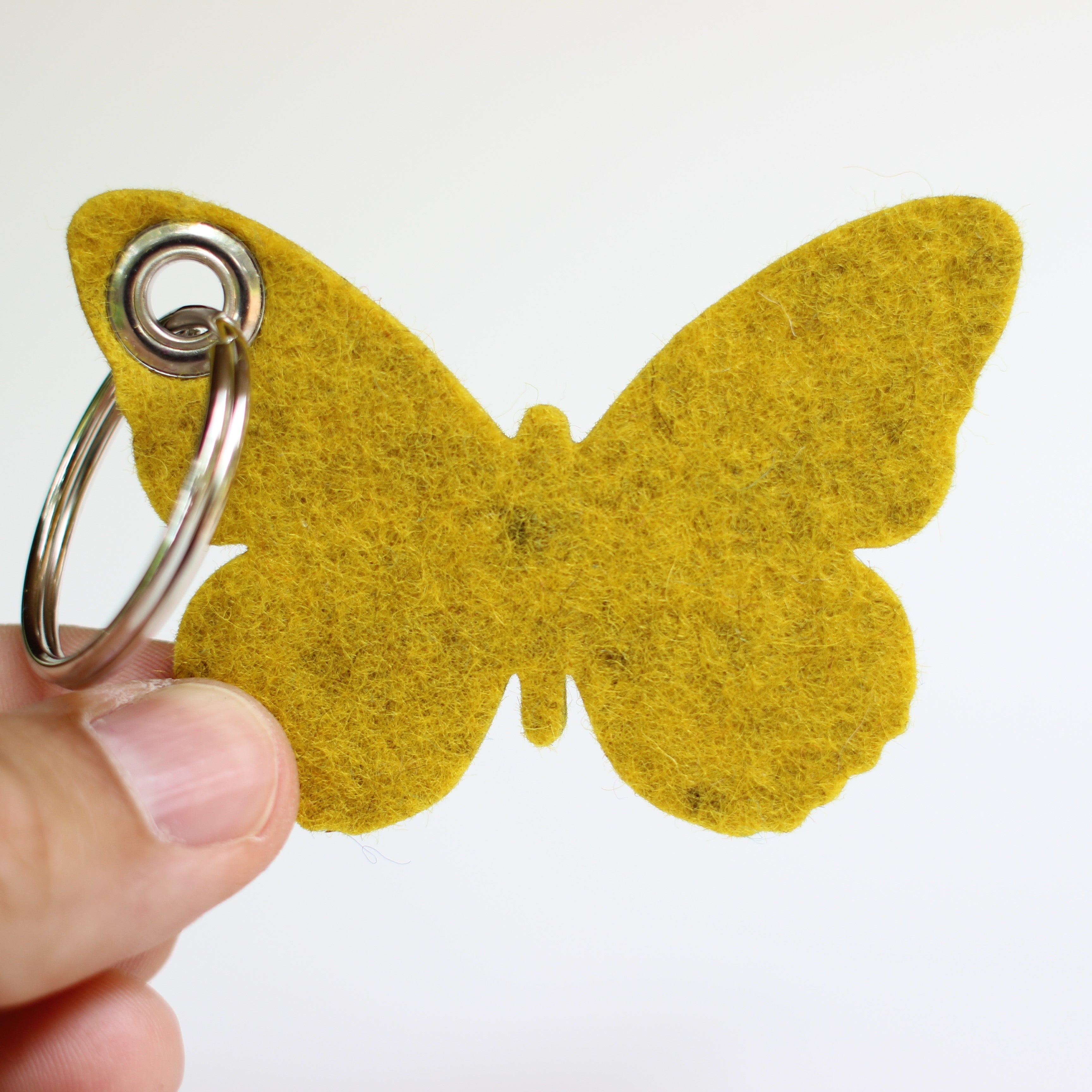 Butterfly Felt Key Fob